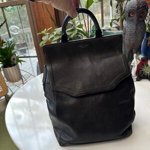 Rag and Bone backpack purse with Structured Shape and Flap Closure